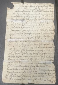 1799 Last Will of Jacob Kern York PA b1740, to Wife Catherina & Grandchildren