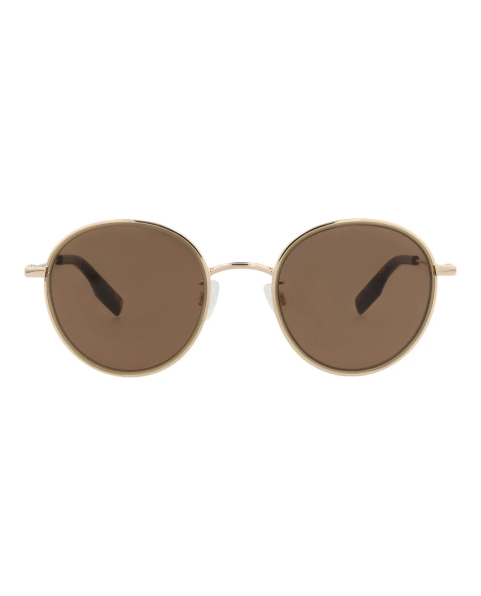 Alexander McQueen Brown Round Sunglasses for Women for sale  display picture 1