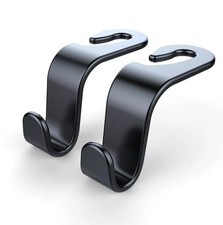 2 PCS Car Seat Back Headrest Hooks Hanger Holder Hook for Bag Purse Grocery ETC.