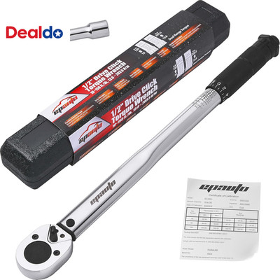 1/2-Inch Drive Click Torque Wrench, 10-150 Ft/Lb, 13.6-203.5 N/M