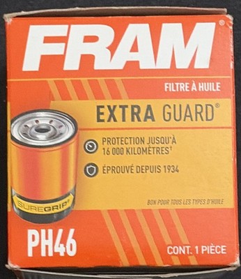 PH46 Fram Extra Guard Oil Filter Quantity One Oil Filter PH46 Fram