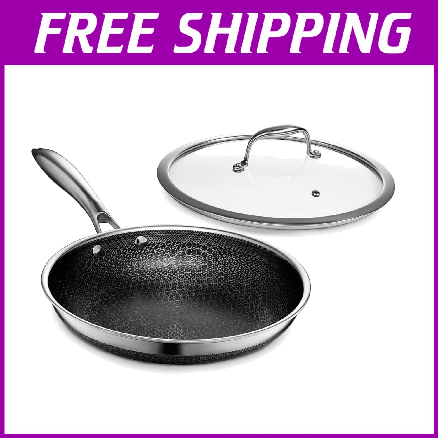 Versatile 10" Frying Pan - Dishwasher Safe & Oven-Safe