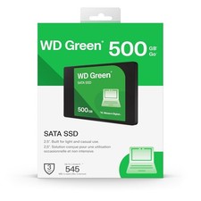 Brand new box Western Digital WD Green SATA 500GB, Up to 545MB/s, 2.5 Inch SSD