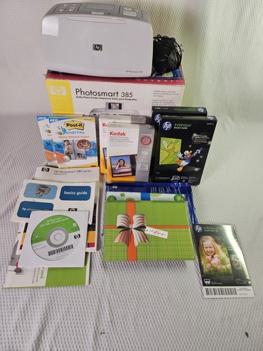 HP Photosmart 385 Q6387A Digital Photo Inkjet Printer EUC EXTRAS - Picture 2 of 19