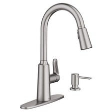 Moen 87028SRS Edwyn 1-Handle Deck Mount Pulldown Kitchen Faucet, Stainless Steel