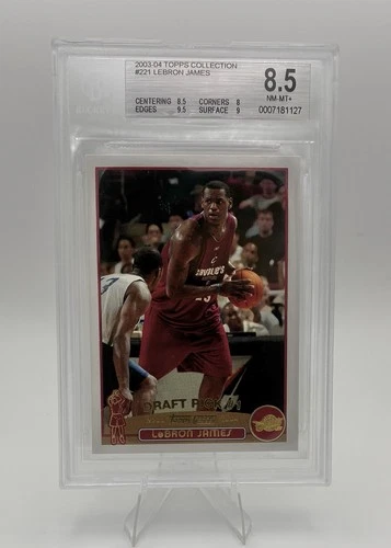 2003-04 Topps - Draft Pick LeBron James #221 Collection (RC) Rookie - BGS 8.5