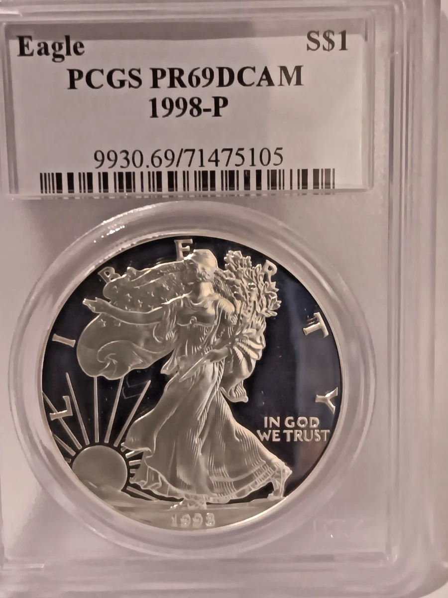 American Eagle PCGS 1998 Silver Bullion Coins for sale | eBay