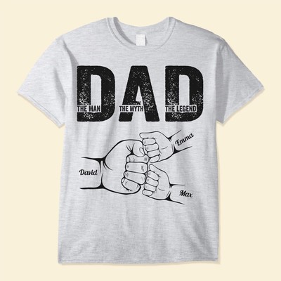 Dad The Man The Myth The Legend   Personalized Shirt Fathers Day