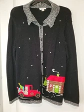 NWOT Christopher & Banks Christmas Sweater Size XL #549