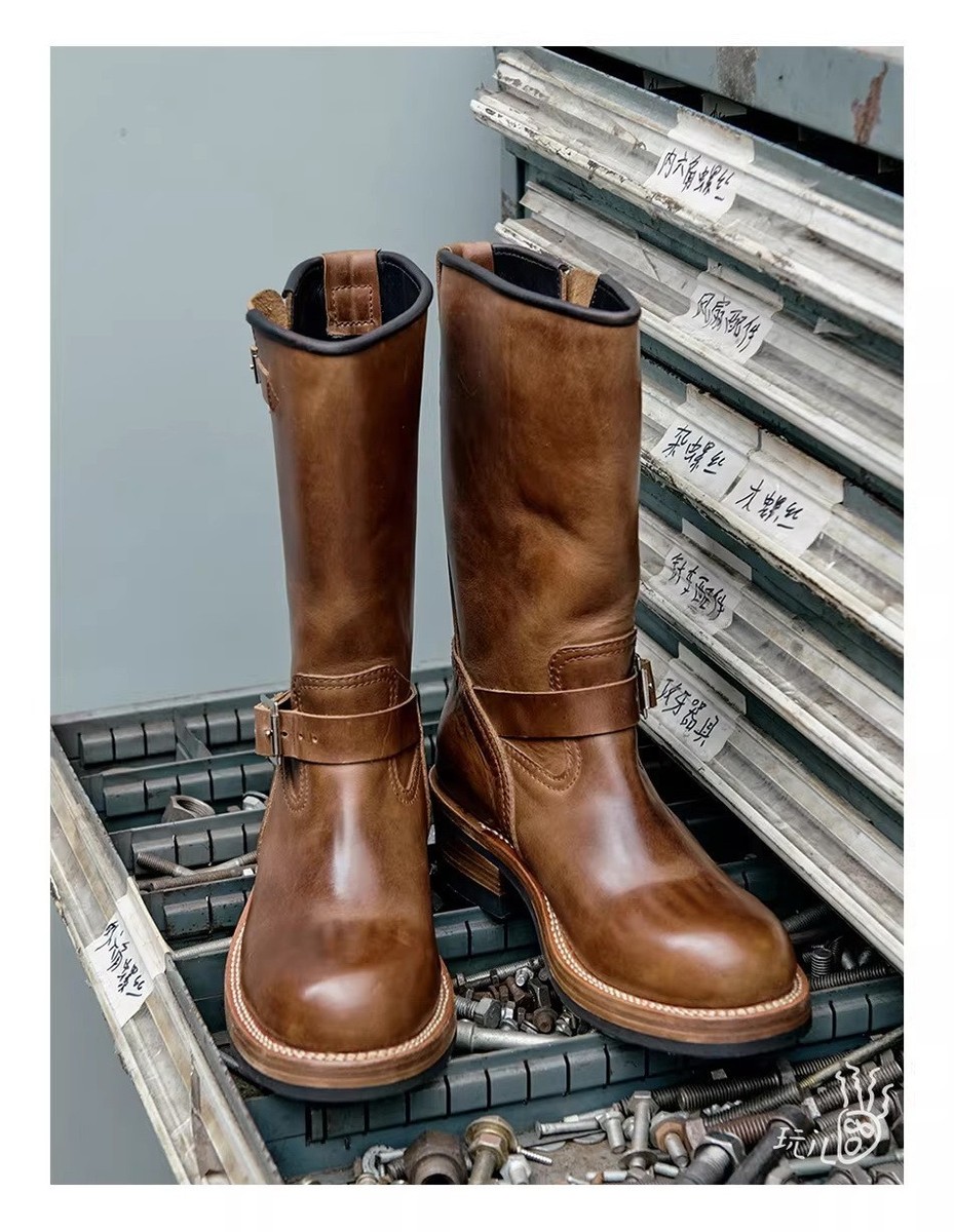 ロデオボーイ Alaska Outfitters RAY KWOK 601 Engineer Boots Teacore Cowhide