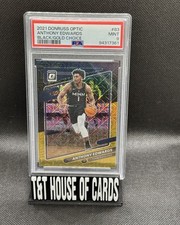 2021 Optic Choice Anthony Edwards Black Gold SSP /8 #83 PSA 9