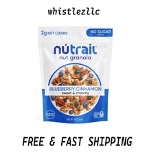 NuTrail Nut Granola Cereal, Blueberry Cinnamon, No Sugar Added 11 oz. 1 Count