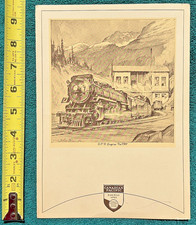 1930 National Electric Light Assoc Special Train Canadian Pacific Railroad Menu