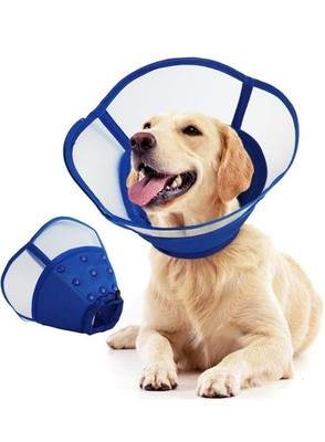 Allroaring Dog Cone Alternative, Soft Dog Cones for Medium  Dogs, Adjustable Do