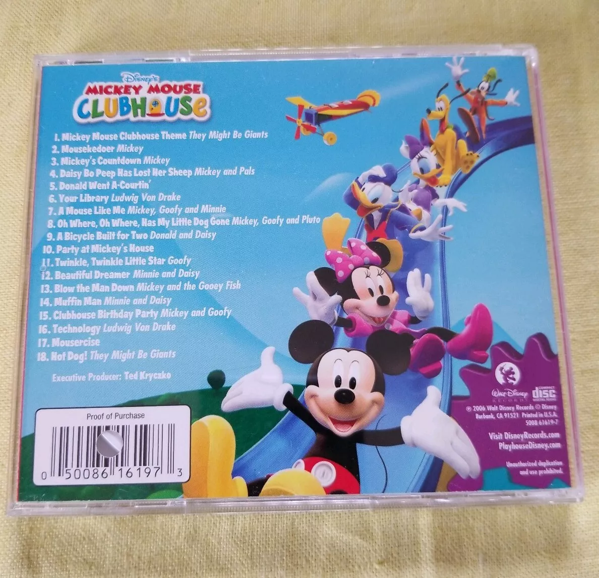 DISNEYS MICKEY MOUSE CLUBHOUSE CD, Songs from show! Brand New! Disney jr,  2006