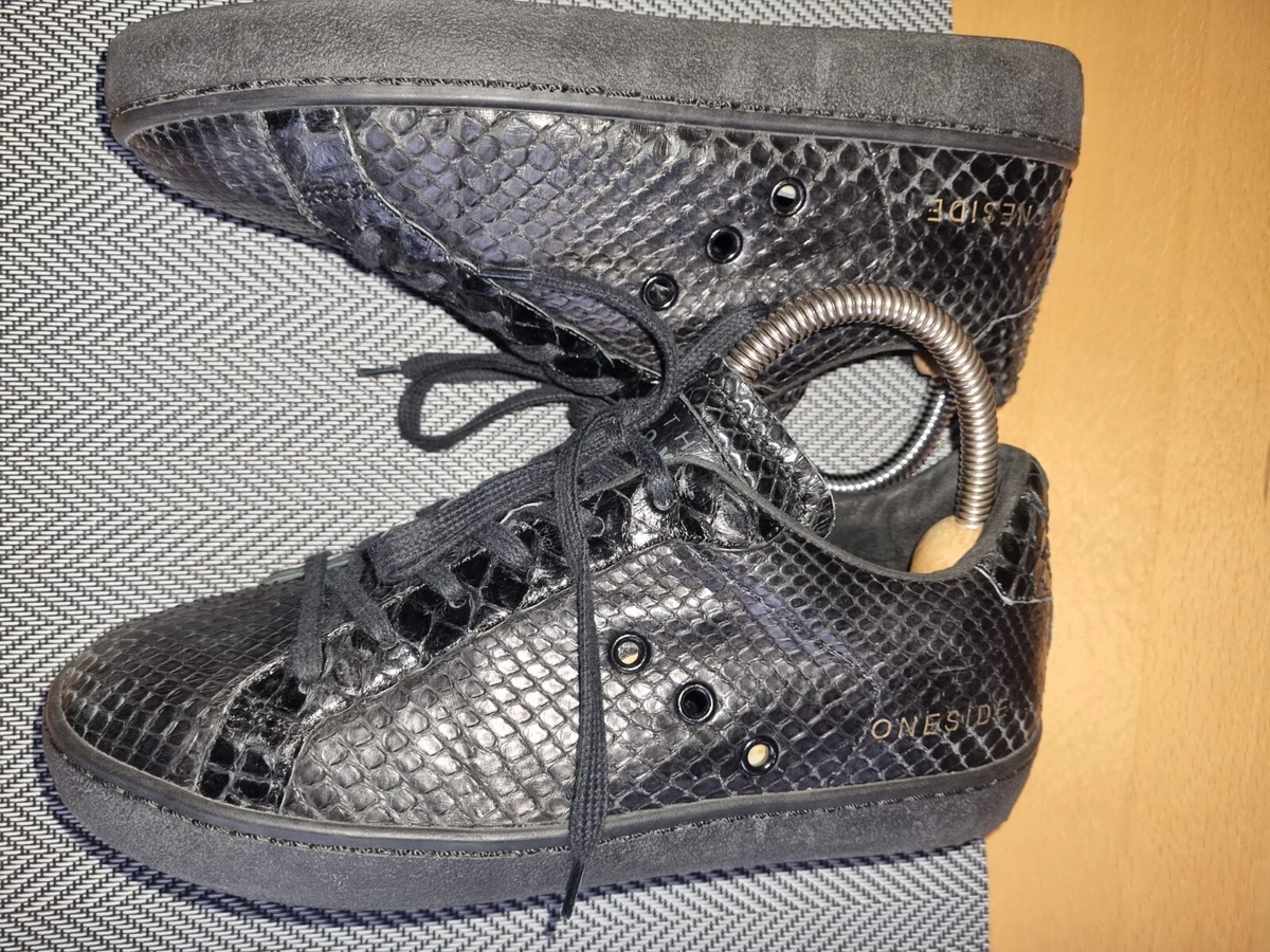 Sneaker Leather Crown Sneaker Halbschuhe Schwarz  Gr.36 Top Zustand!