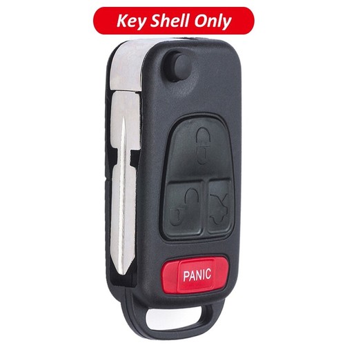 Flip Remote Key Case Shell Fob 4Button for Mercedes-Benz SL500 S420 S320 CL600