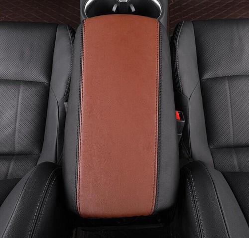 For Toyota Venza 2021-2024 Brown&Black Leather Console Armrest Lid Box Holster - Picture 6 of 6