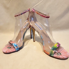 Steve Madden NEW Stecy Floral Snakeskin Bougie Pumps Minimalist Stilleto 9M