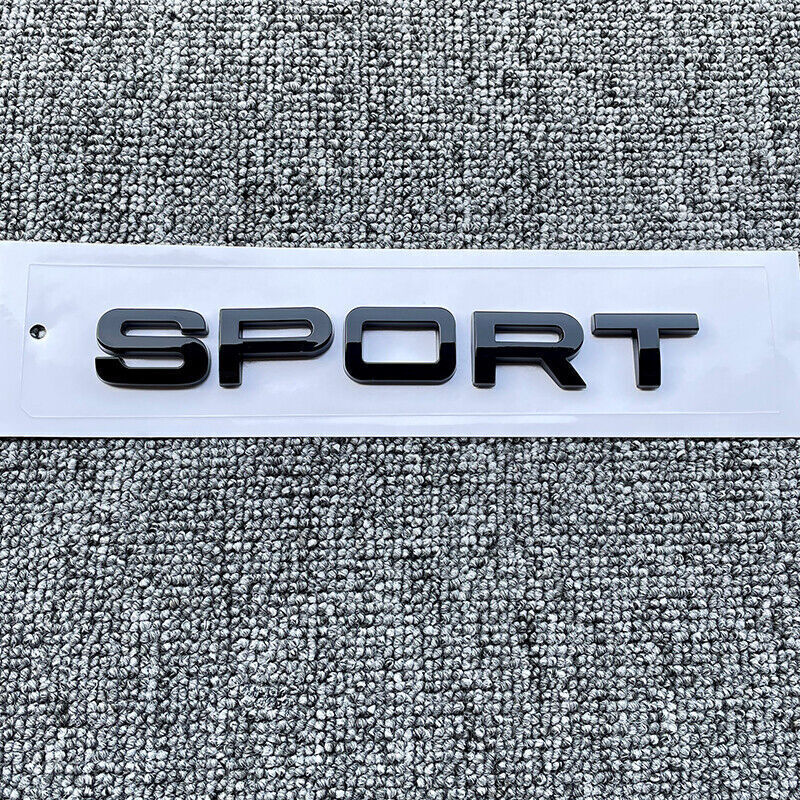 Gloss Black SPORT Tailgate Rear Trunk Badge Emblem For Range Rover Land Rover