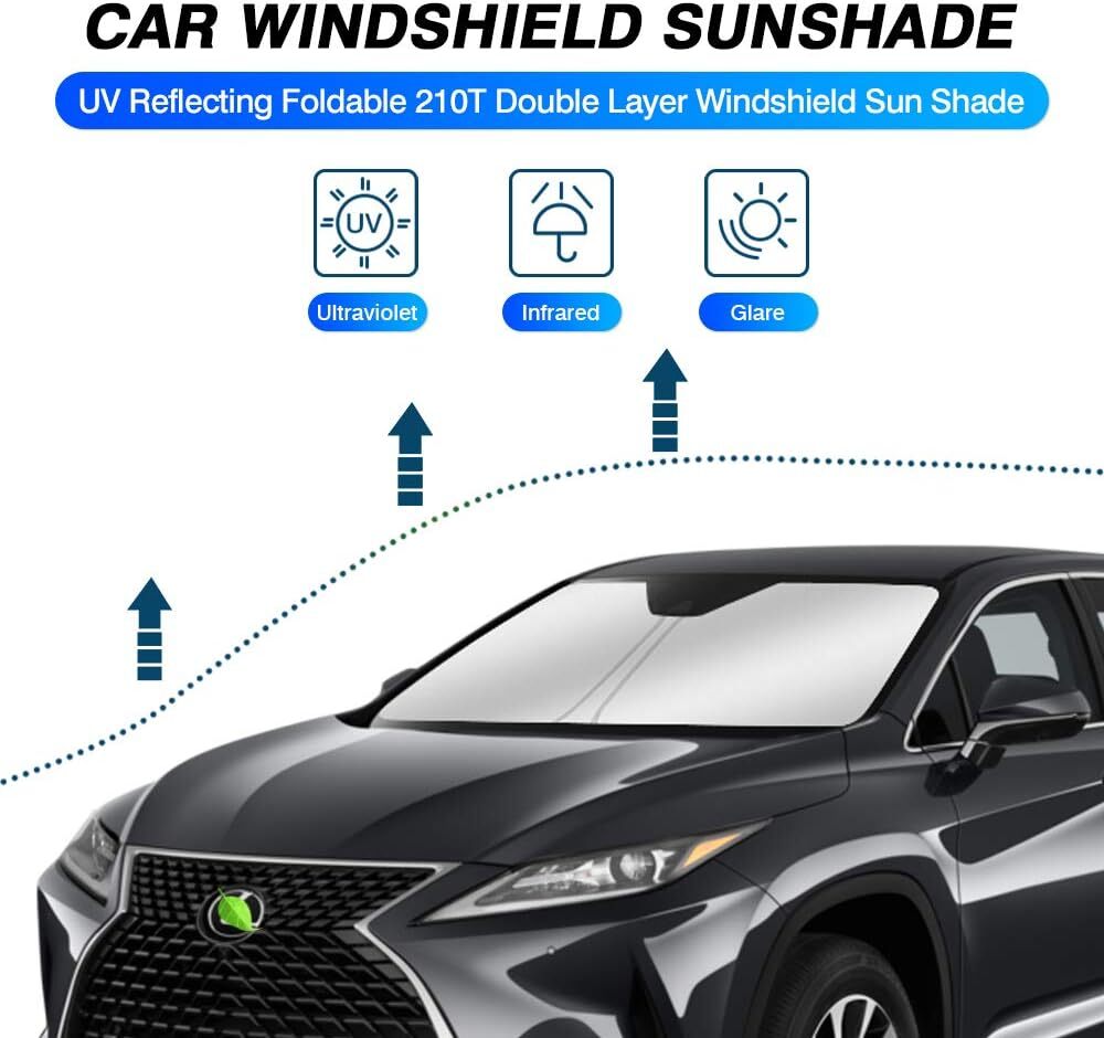 Front Windshield Sunshade For Lexus RX350 / RX450h (2010-2015) - Reflective UV Blocker 4 thumbnail image