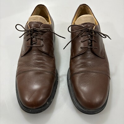 Joseph & Feiss 10 M Brown Leather Oxfords Shoes Cap Toe Made in Italy Joseph & Feiss 10 M Brown Leather Oxfords Shoes Cap Toe Made  main image 4