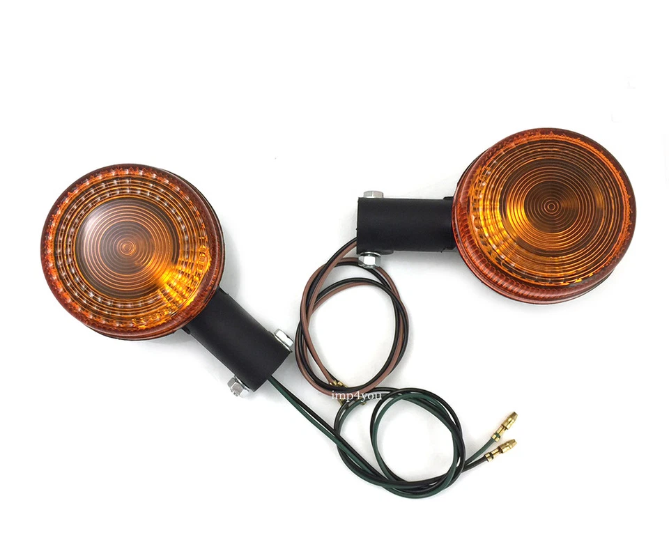 2pcs Front Turn Signal Indicator Winker for 80 81 82 Yamaha Exciter 250 SR250	 Foto 3 de 3