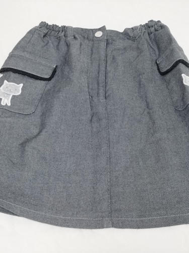 pom ponette cute cuts girls skirt gray rare vintage 130cm Japanese kawaii - Picture 3 of 14