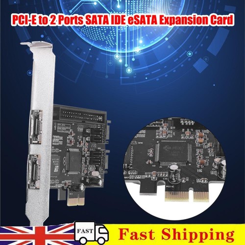 PCI Express Expansion Card PCI-E PCIe to 2 eSATA SATA IDE Adapter RAID Cards