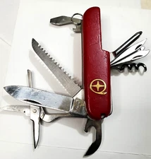 Vintage Star-in-Q "Swiss Army Knife" 11 multi tools 1980's   K#8