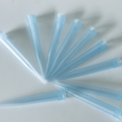 10er Pack kleine blaue Kunststoff Kuchen Blume/Posy Picks Zucker-Handwerk