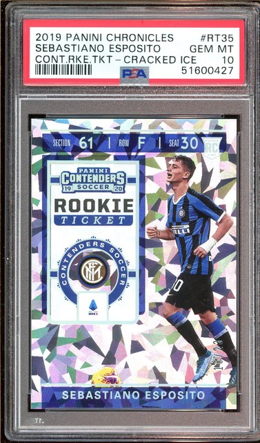 2019-20 Panini Contenders Sebastiano Esposito Cracked Ice #/23 PSA 10 GEM MINT
