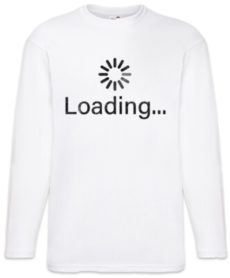 Loading Symbol Langarm T-Shirt Fun Admin Computer Scientist Coder Developer
