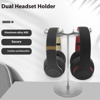 Ergonomic Headset Stand with NonSlip Base Desktop Rack for Earphones Storage