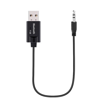 3.5mm Car AUX Audio Plug Jack Male to USB Male Cord Converter Bluetooth Receiver