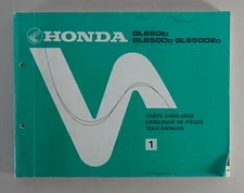 1982 Honda GL 650 Silverwing Parts Catalog / Parts List