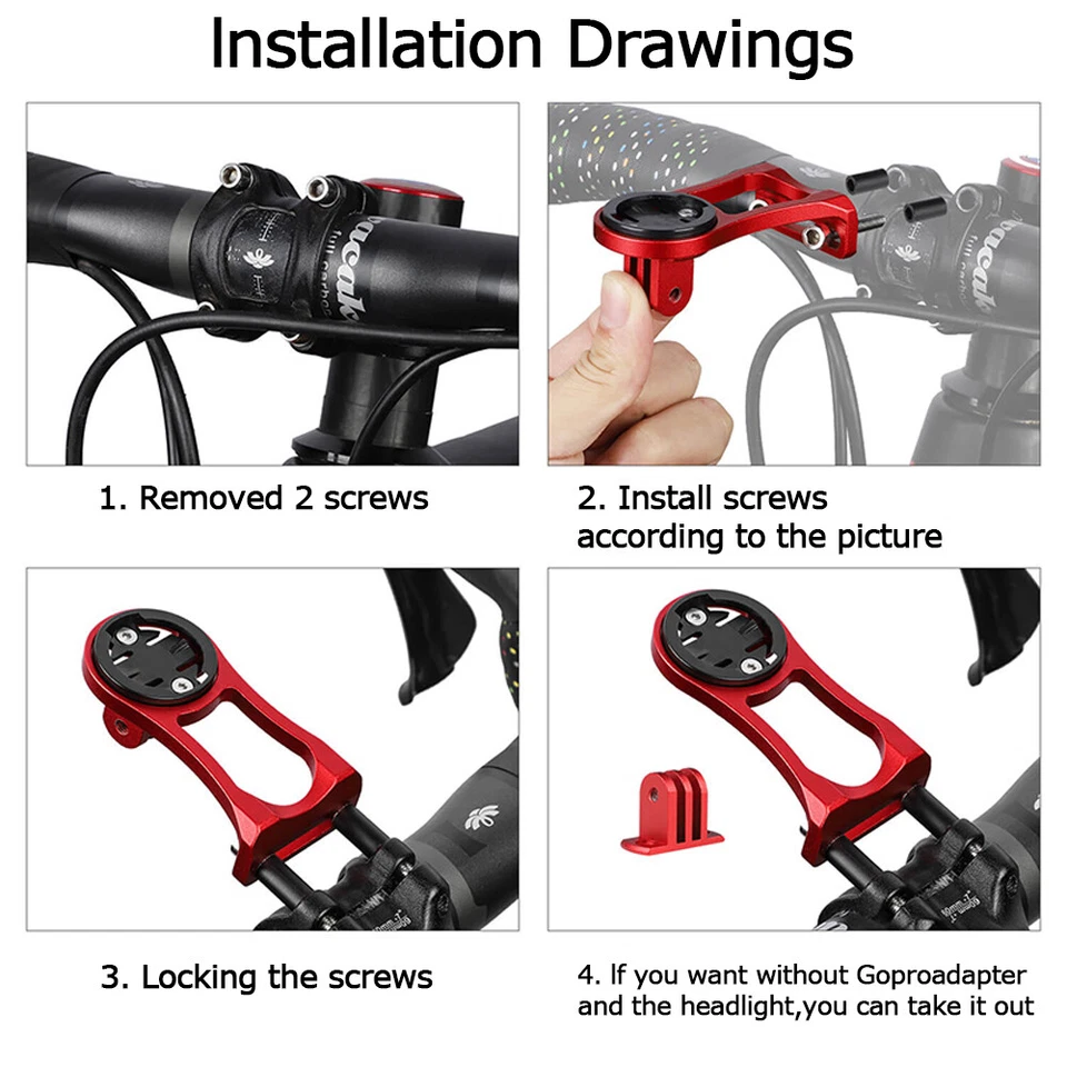 Fahrrad Halterung Lenker Halter Computerhalterung Für Garmin Bryton Wahoo DE✔✔✔ - Bild 2 von 4