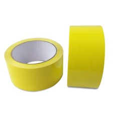 YELLOW PACKING TAPE (48mm x 66m) Strong Low Noise Adhesive Parcel Box Packaging