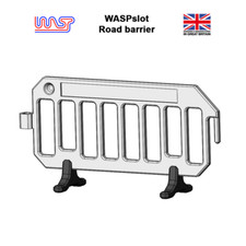 Slot Car Trackside Scenery White Road Barriers x 8 1:32 Scale WASP