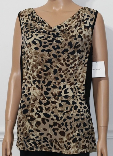 ellen tracy sleeveless blouse