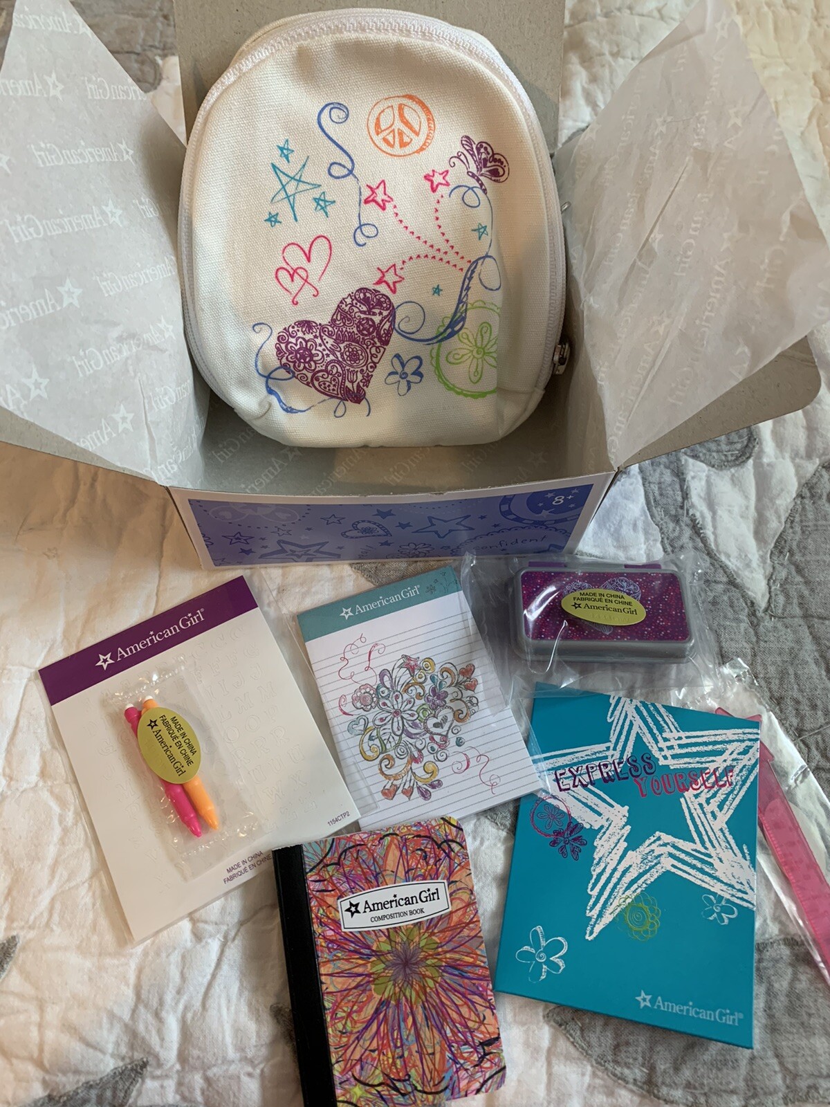 American GirlDoodle School Backpack SetNIB! Sammantha, Kit, Maryellen