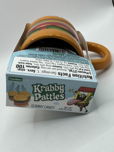 Sponge Bob Square Pants Krabby Patties 14 oz Mug with Candy Gift Set - Picture 5 of 6
