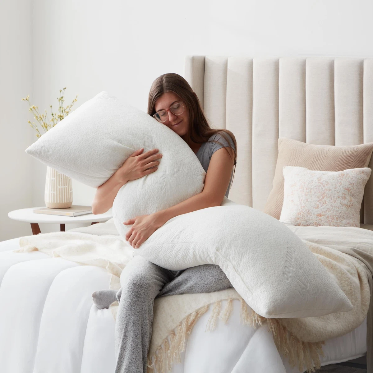 Full Body Pillow for Side Sleepers | Shredded Memory Foam Pillow