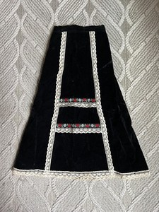 Authentic Vintage 70s Velvet Skirt Size Child’s 5