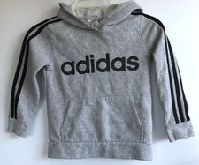 Adidas Kids Hoodie Sweatshirt Jacket size 6, grey Pullover