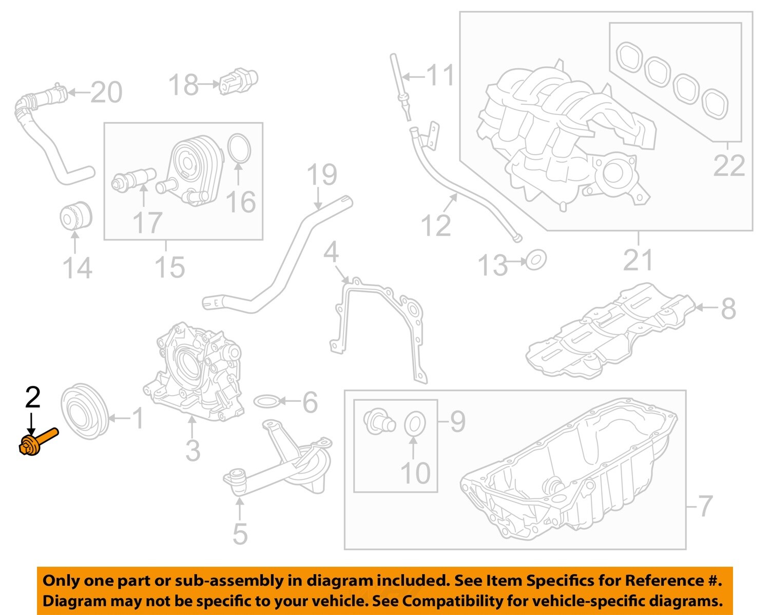 FORD OEM 1118 Fiesta Engine PartsCrankshaft Crank Pulley Bolt BE8Z6A340A eBay