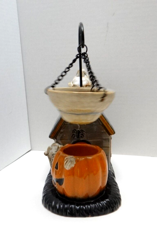 Yankee Candle Boney Bunch Dog Gone Dog House W Pumpkin Wax Melts Warmer