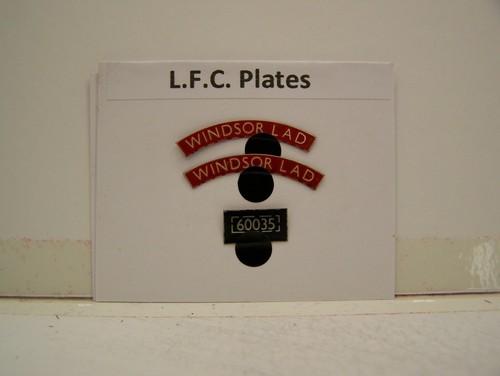 LFC LNER/BR 60035 Windsor Lad Namensschilder rot | Zustand: New