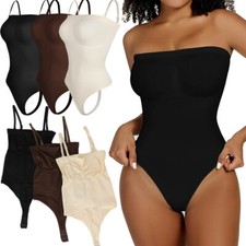 Womens Body Shaper Tummy Control Strapless Shaping Bodysuit Snatching Tube Top