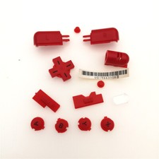 NEW RED ABXY L R D Pad Cross Button Full Button Set For Nintendo DS Lite NDSL